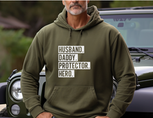 Load image into Gallery viewer, HUSBAND. FATHER. HERO... - Hoodie