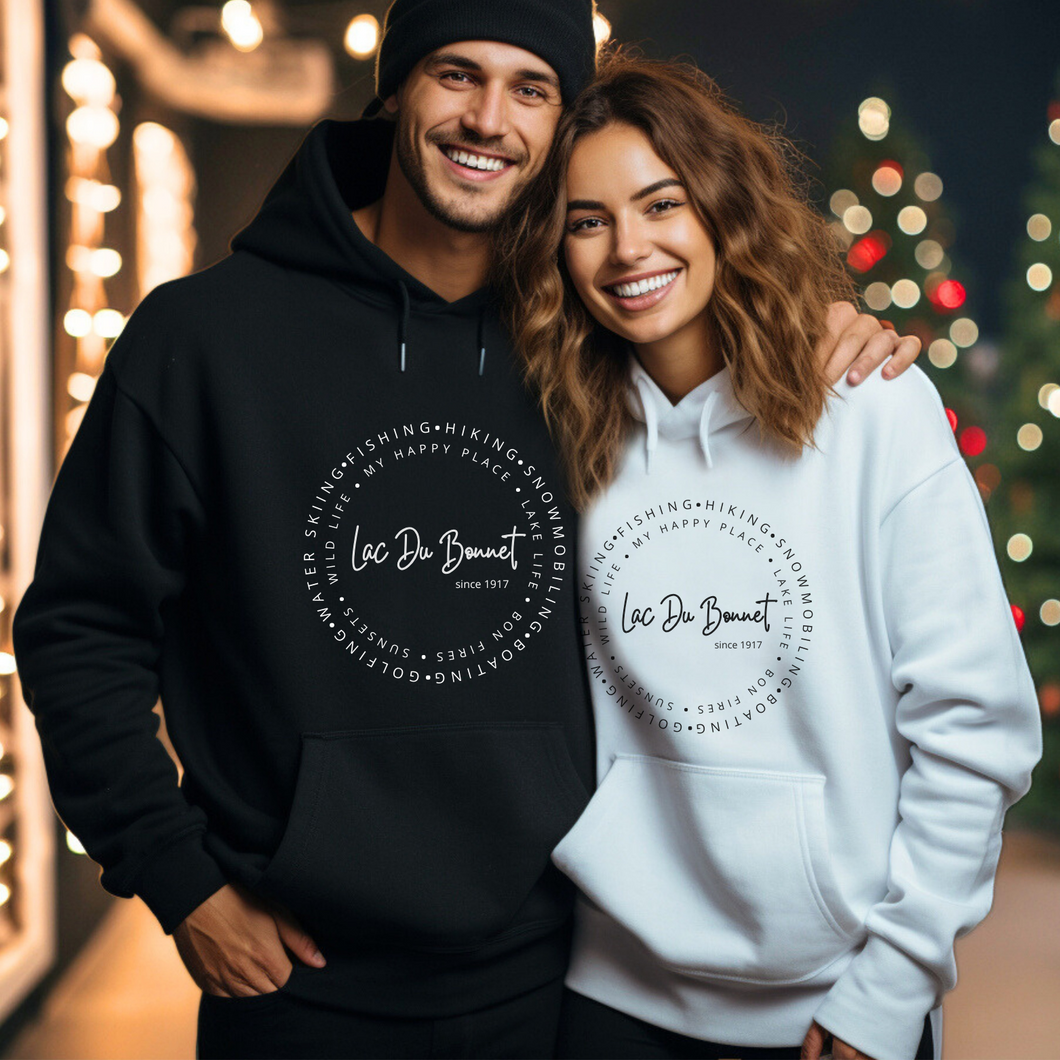 Lac du Bonnet Hoodies - Double Circle (6 colour options)