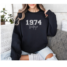 Load image into Gallery viewer, 50th BIRTHDAY - 1974 Vintage - Crewneck (view options)
