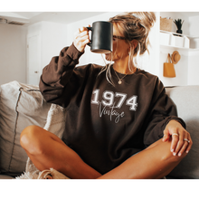 Load image into Gallery viewer, 50th BIRTHDAY - 1974 Vintage - Crewneck (view options)
