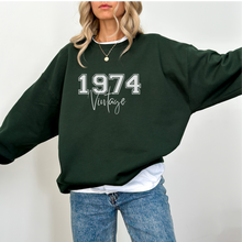 Load image into Gallery viewer, 50th BIRTHDAY - 1974 Vintage - Crewneck (view options)
