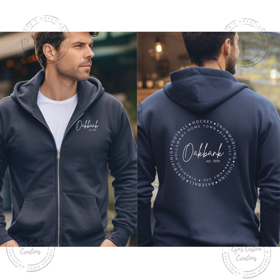 Oakbank CozyZip Hoodies - My Home Town