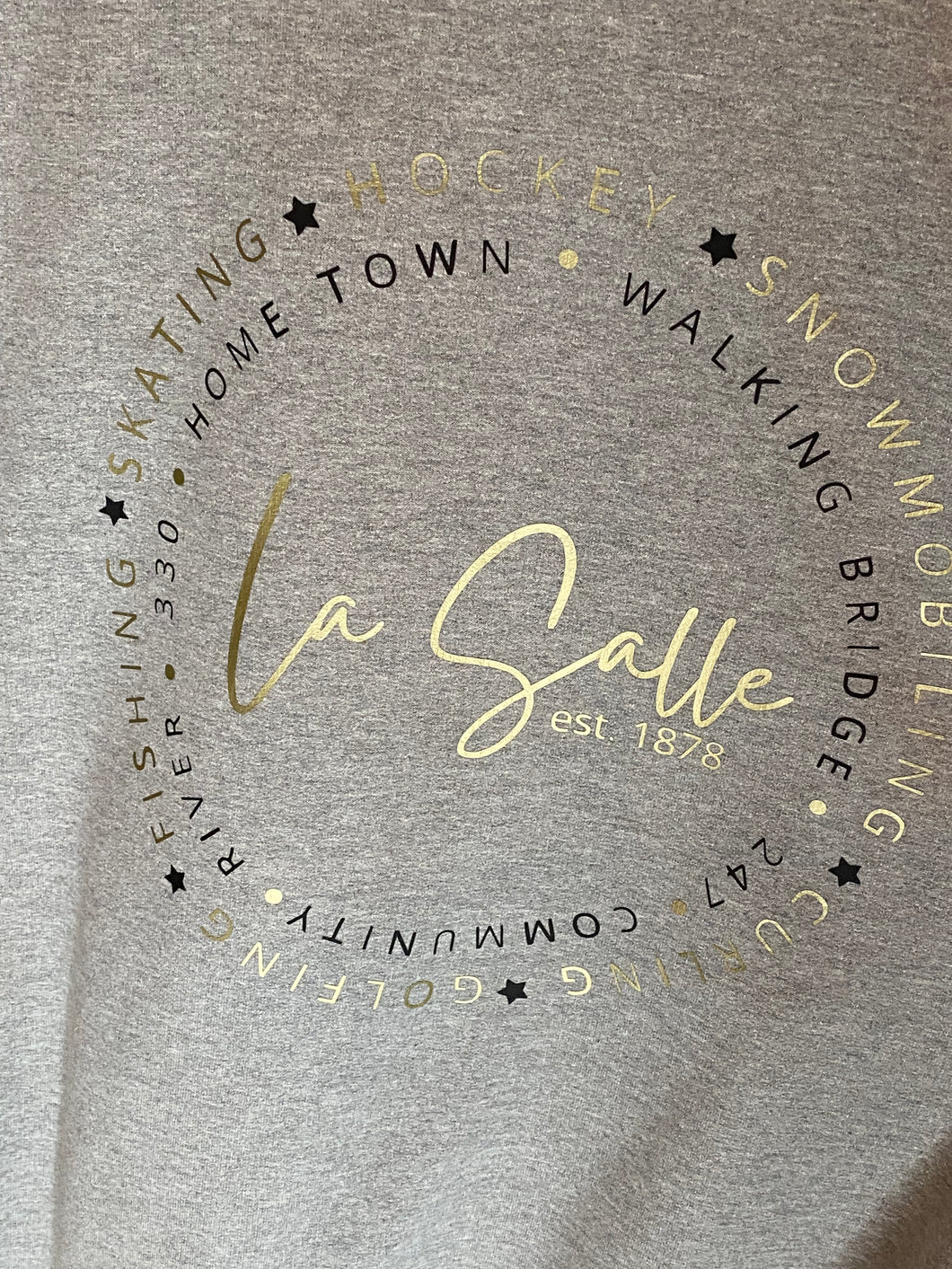 La Salle Crewneck - Sport Grey - LARGE