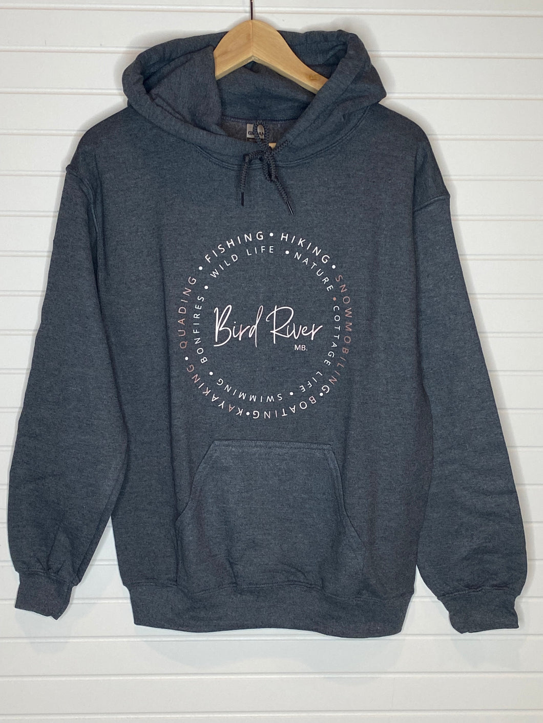 Bird River Hoodie - Dark Grey - SMALL