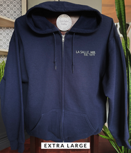 Load image into Gallery viewer, La Salle ZipUp Hoodie - Navy Blue - XL (ONE LEFT)
