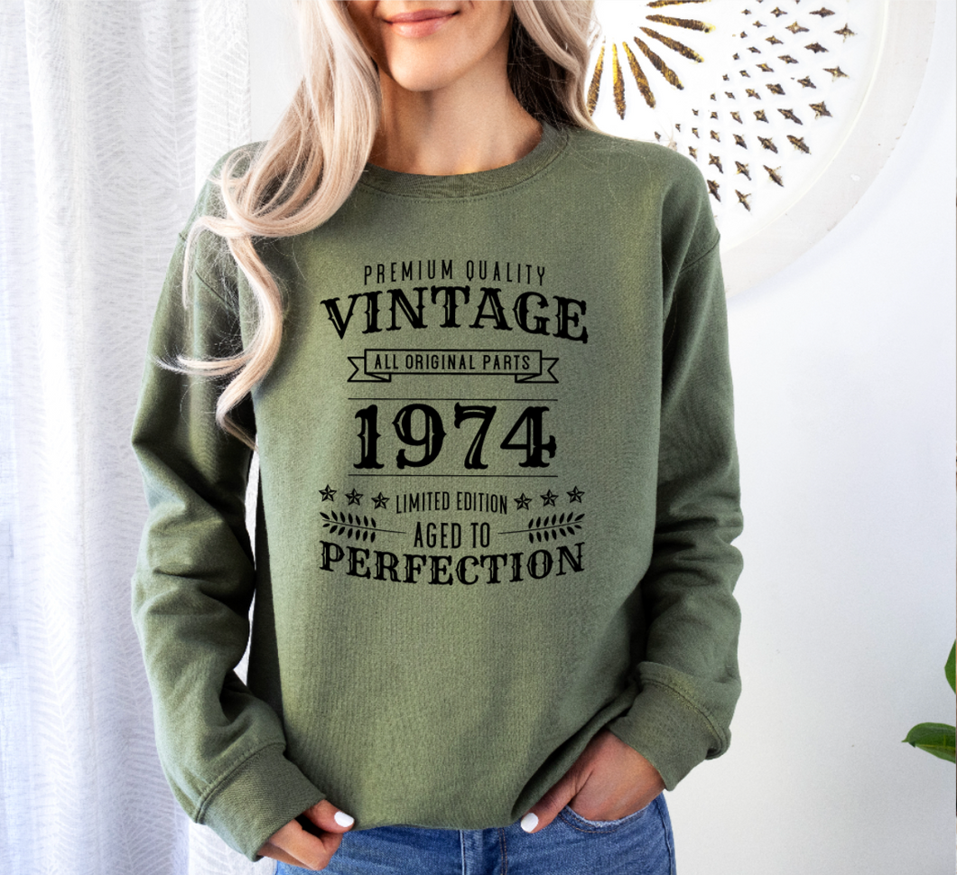 50th BIRTHDAY - Vintage - CREWNECK (view options)