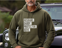 Load image into Gallery viewer, HUSBAND. FATHER. HERO... - Hoodie
