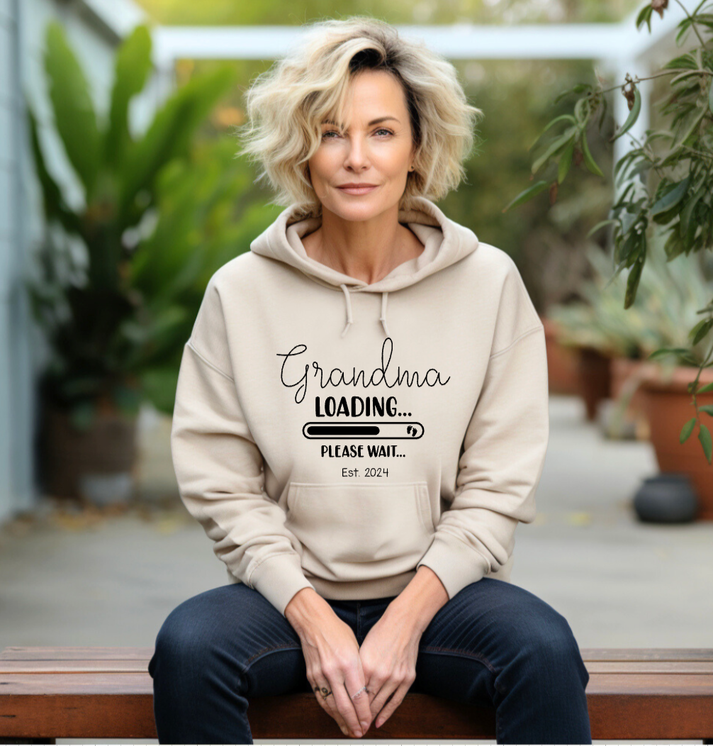 Baby Announcement Hoodies -  Grandma to be