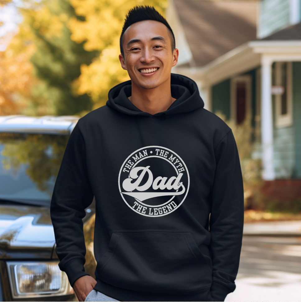 DAD - The Man The Myth The Legend ROUND- Hoodie